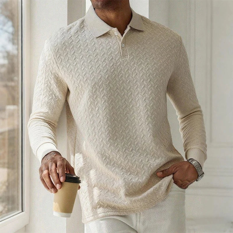 Men Long Sleeve Polo Shirt High Quality Male Clothing Office Polos T-shirt Business Poloshirt Casual Fashion Polo T Shirt Men