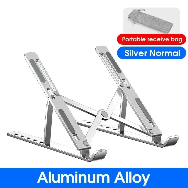 Foldable laptop stand, computer monitor stand, portable adjustable laptop stand