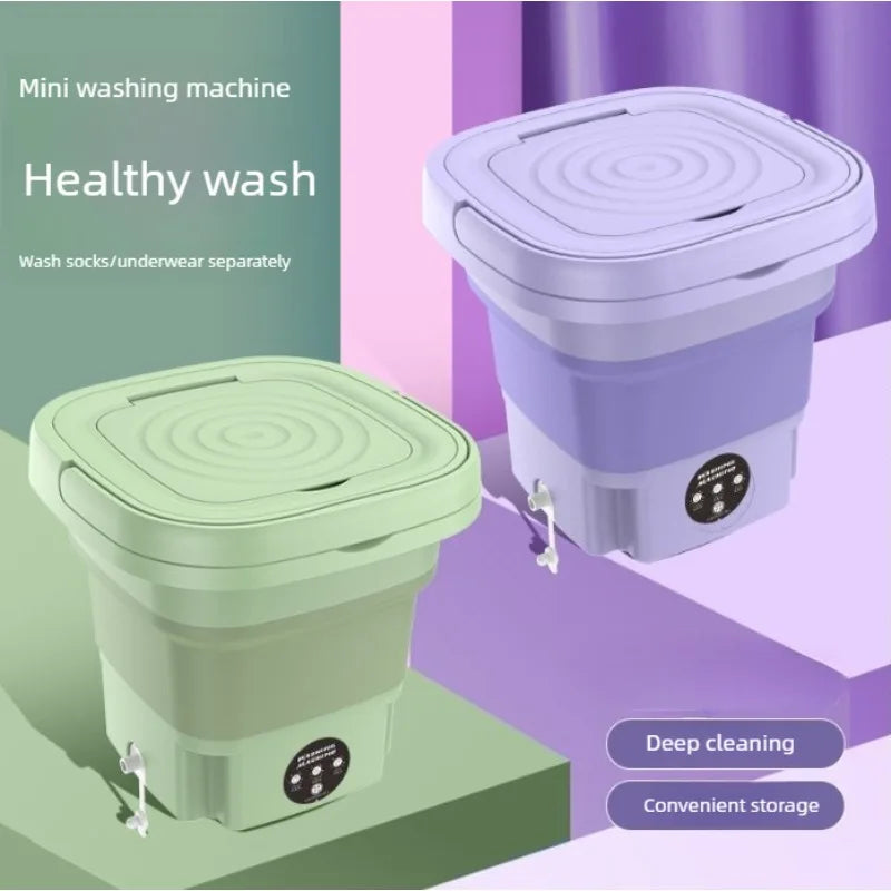 Best-selling folding washing machine - portable and simple - ideal for quick cleaning of underwear, socks during business trips.