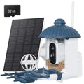 Smart Birds Feeder Camera 4MP 2K HD Solar Powered AI Motion BirdWatching Wireless WiFi Camera Wildlife Monitor Waterproof