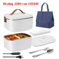 Car & Office Dual-use Electric Heating Lunch Box, Portable Insulated Bento Container