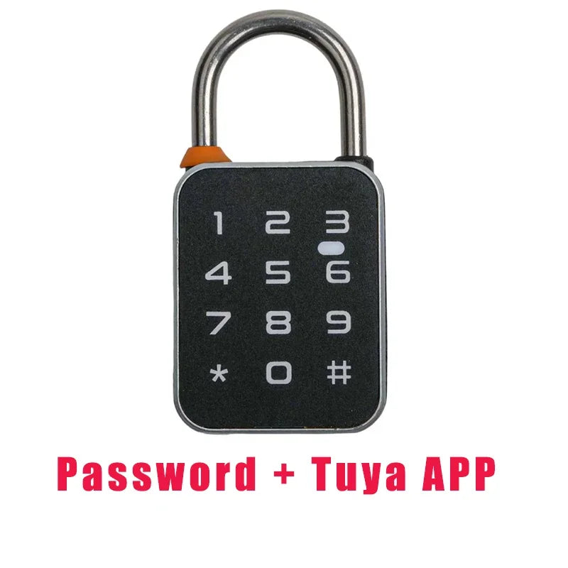 Smart Padlock Tuya APP+Fingerprint+Password 3 In 1 Electric Biometric Lock IP65 Keyless Mini Smart Locks Anti-theft Padlocks