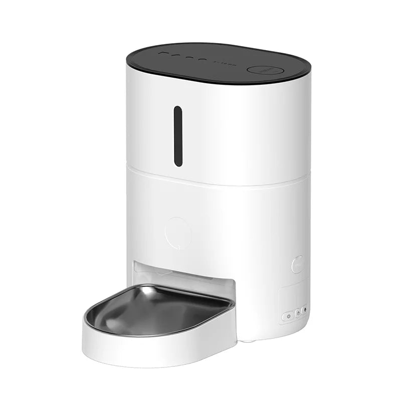 Smart WiFi Automatic Cat Feeder with Camera, Portable Video-Enabled Remote-Controlled Pet Feeder