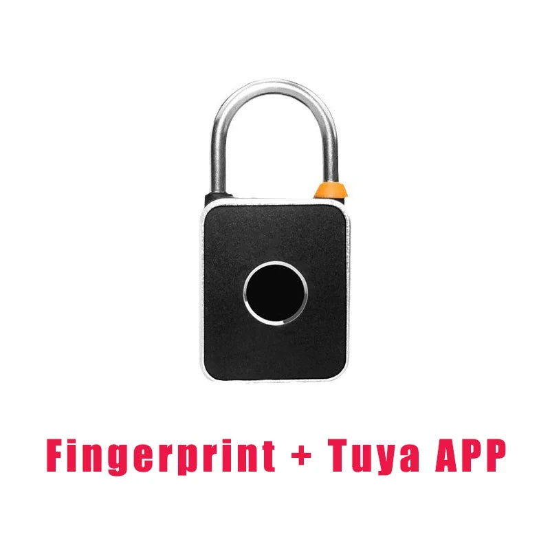 Smart Padlock Tuya APP+Fingerprint+Password 3 In 1 Electric Biometric Lock IP65 Keyless Mini Smart Locks Anti-theft Padlocks