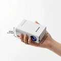 Mini Projector Supports 1080p, USB Power Supply, Outdoor Movies, High Contrast, 30-100 Inch Display, and Supports HDMI Input
