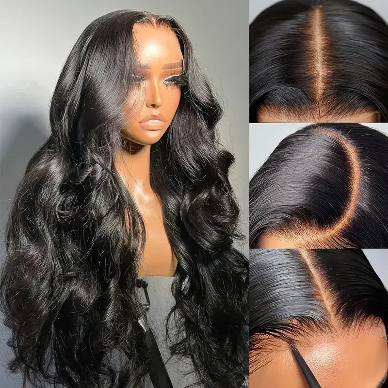 Glueless Wig Body Wave Human Hair Ready To Wear Wigs 4x4 Lace Closure Wig Wear And Go Glueless Wig Pre Plucked
