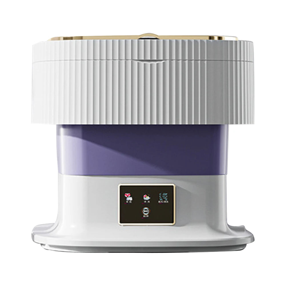 Foldable Camping Washing Machine 11.5L Portable Small Mobile Washing Machine with Spin Dryer for Socks Underwear Baby Clothes
