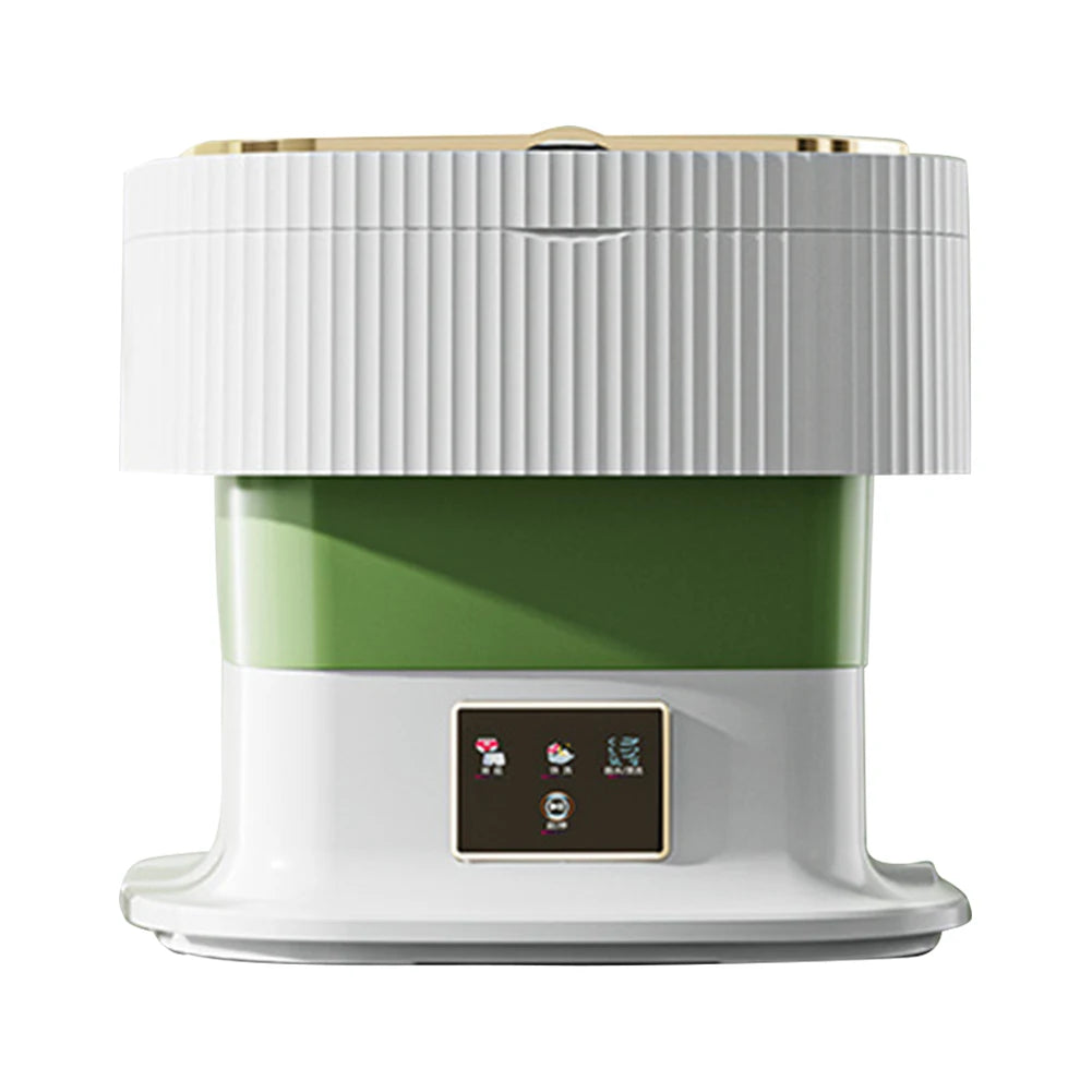 Foldable Camping Washing Machine 11.5L Portable Small Mobile Washing Machine with Spin Dryer for Socks Underwear Baby Clothes